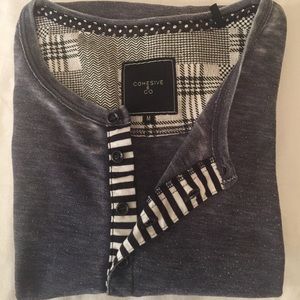 Cohesive & Co Men’s Faded Black/Grey Henley